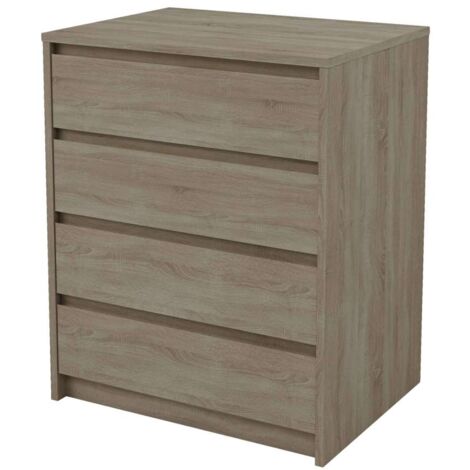 Cajonera 4 cajones Toledo acabado en roble cortez. 74cm(alto) 60cm(ancho) 45cm(fondo)