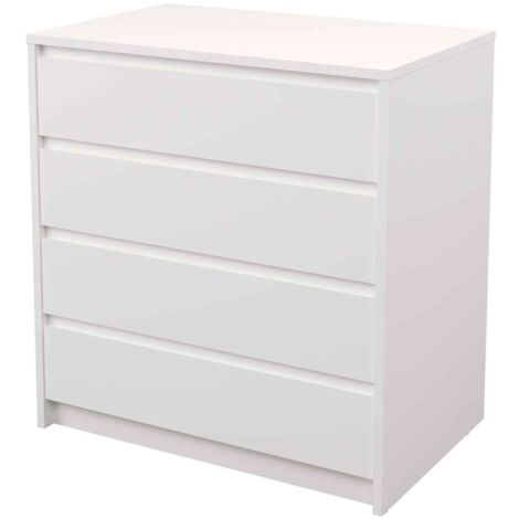 Cajonera 4 cajones Toledo acabado en blanco. 74cm(alto) 80cm(ancho) 45cm(fondo)