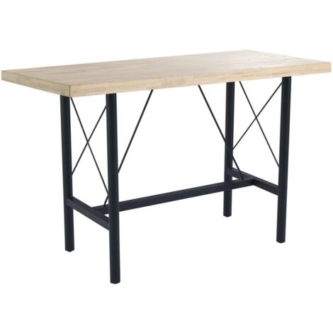 Mesa Alta Bar Tams acabado roble nordish, 100cm(alto) 160cm(ancho) 70m(largo)