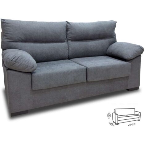 Sofá 2 plazas Tudela en tela green marengo. 145 CM (ANCHO) x 95 CM (Fondo) x 100 CM (ALTO)