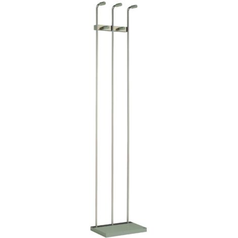 Perchero mod. 465 herrajes en cromo satinado lacado verde, 182 cm(alto)34 cm(ancho)20 cm(largo) (1/2)