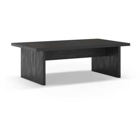 Mesa de centro Md-Samuel acabado negro, 120cm(ancho) 40cm(altura) 70cm(fondo). (1/4)