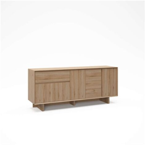 Mueble aparador 4 puertas 1cajón md-Romeo acabado roble cadiz, 180cm(ancho) 76.5cm(alto) 40cm(largo) (1/4)