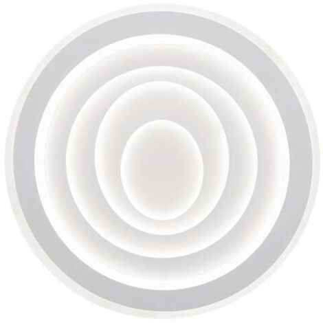 Plafón led modelo Castedu acabado blanco, 7cm(alto) 48cm(ancho) 48cm(fondo) . (1/5)