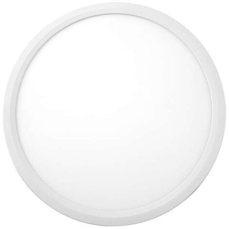 Plafón downlight led modelo Axel acabado blanco, 2.5cm(alto) 23cm(ancho) 23cm(fondo) . (1/4)
