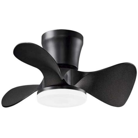 Ventilador a techo modelo Siux, 3 palas acabado negro, 25cm(alto) 56cm(ancho) 56cm(fondo) .