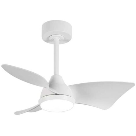 Ventilador a techo modelo Tauro, 3 palas acabado blanco, 45cm(alto) 76cm(ancho) 76cm(fondo) .