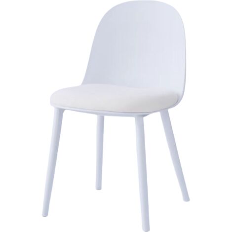 Pack de 4 sillas Md-Emily acabado blanco, 80cm(alto) 44cm(ancho) 47cm(largo) (1/2)