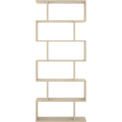 Estantería alta Ibros en natural 190 cm(alto)80 cm(ancho)25 cm(fondo).