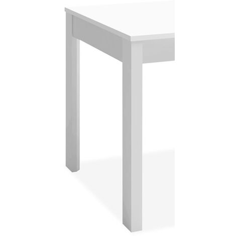 Mesa comedor Ossa extensible acabado blanco nordic, 74 cm(alto)140-2000 cm(ancho)90 cm(largo)