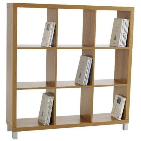 Estantería mediana kubox 3x3 acabado maple, 111 cm(alto)111 cm(ancho)29 cm(fondo)