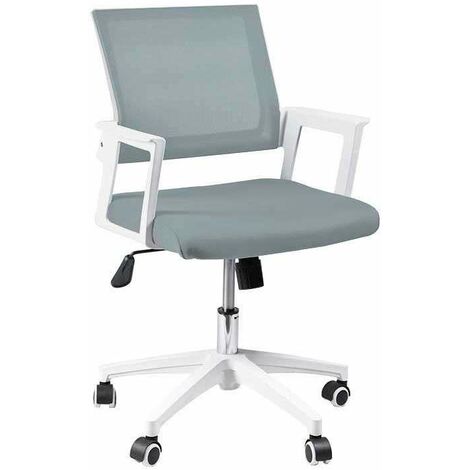 Silla despacho giratoria elevable gris, 58cm(ancho) 83/93cm(altura) 64cm(fondo). (1/2)