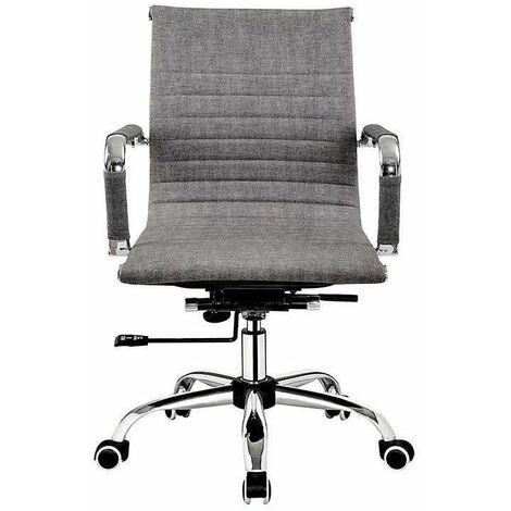 Silla despacho giratoria elevable acabado gris ceniza, 90-97 cm(alto)58 cm(ancho)64 cm(largo) (1/2)