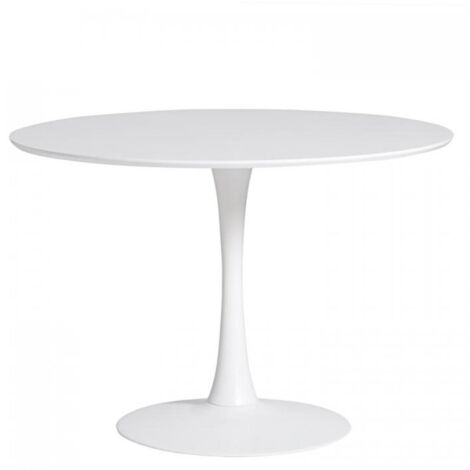 Mesa redonda Onda acabado blanco 75 cm(alto) 110 cm(ancho) 110 cm(largo) (1/3)