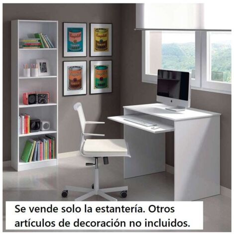 Estanteria seis baldas Children en blanco artik 180 cm(alto)52 cm(ancho)25 cm(fondo). .