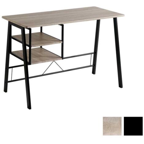 Mesa escritorio con baldas laterales Adriana, 120 x 52 x 76.5 cm (largo x ancho x alto) (1/3)