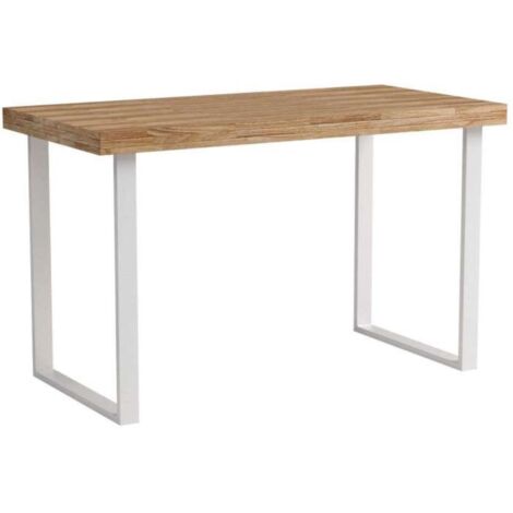 Mesa estudio Natural roble nordish estructura blanca  73 cm(alto)120 cm(ancho)60 cm(fondo)