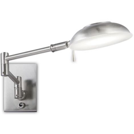 Aplique de lectura modelo Max acabado níquel satinado 10 cm(alto) 11 cm(ancho) 42 cm(fondo (1/3)