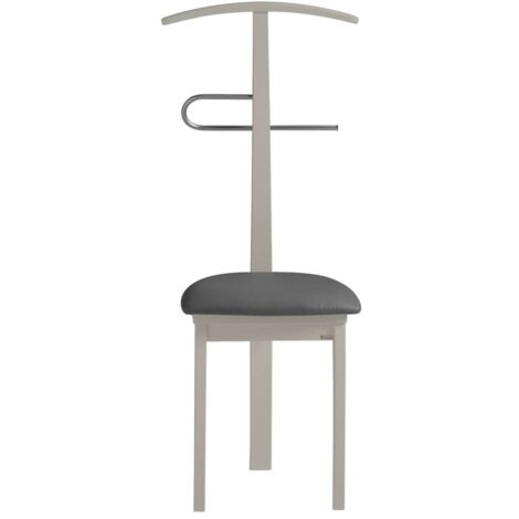 Galán 364 con asiento herrajes cromado satinado lacado en visón, 108 cm(alto)46 cm(ancho)44 cm(largo)