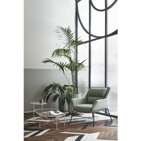 Butaca modelo Sadira acabado gris verdoso, 84cm(ancho) 87cm(alto) 88cm (largo)
