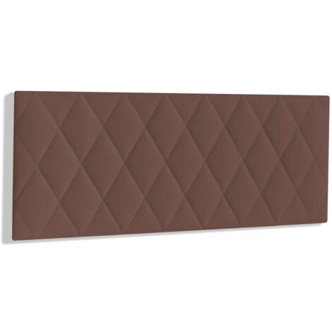 Cabecero para colchón de 135/140cm Melania tapizado marrón, 150cm(ancho) 60cm(alto) 3.5cm(fondo) (1/3)