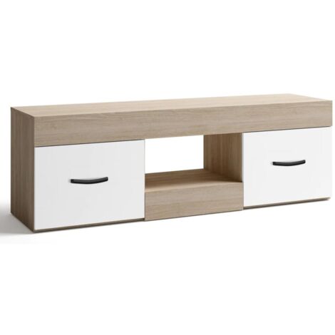 Mueble televisión Ayna acabado sable-blanco 48 cm(alto)150 cm(ancho)39.9 cm(largo) (1/2)