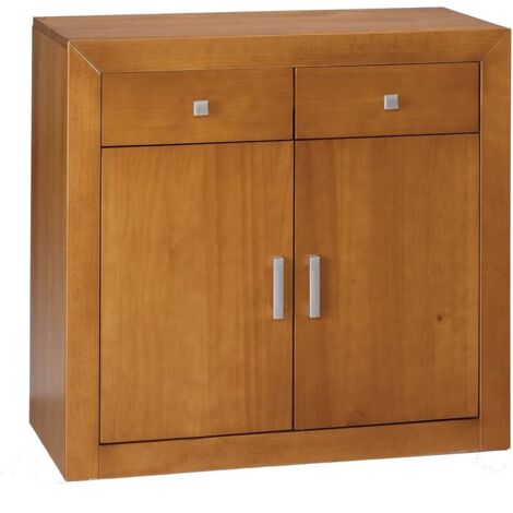 Aparador 2 puertas en madera maciza 85 cm(alto)91 cm(ancho)42 cm(largo) (1/3)