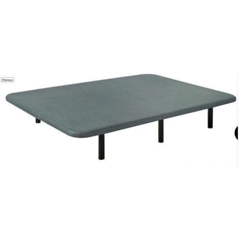 Base tapizada L2 3D de Colchones.es tapizado gris de 105x200x6cm..