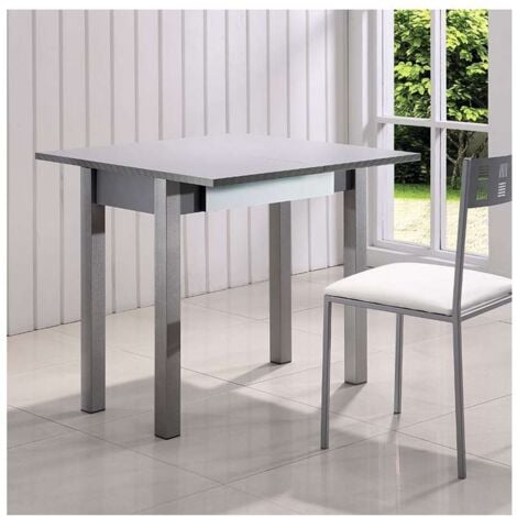 Mesa para cocina extensible acabado blanco 73 cm(alto) 40/80 cm(ancho)80  cm(fondo).