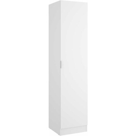 Armario ropero 1 puerta Jaen en acabado Blanco 40.5 cm(ancho) 184 cm(altura) 52 cm(fondo)