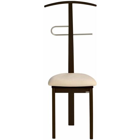 Galán 364 con asiento herrajes cromado satinado lacado en wengué, 108 cm(alto)46 cm(ancho)44 cm(largo)