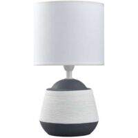 Sobremesa modelo Albany acabado gris/blanco, 30m(alto) 16(ancho) 16(fondo.