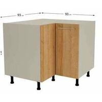 Mueble bajo de rincón en varios colores diferentes 85 cm(alto)93x93 cm(ancho)60 cm(largo) Color BLANCO MATE