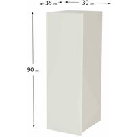 Mueble cocina alto con una puerta en varios colores 90 cm(alto)30 cm(ancho)35 cm(largo) Color BLANCO MATE
