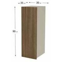 Mueble cocina alto con una puerta en varios colores 90 cm(alto)30 cm(ancho)35 cm(largo) Color BLANCO MATE