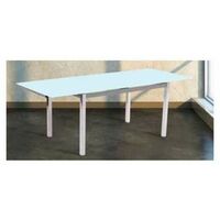 Mesa de comedor Aitana extensible en acabado blanco 76 cm(alto)120-180 cm(ancho)80 cm(largo) Color BLANCO
