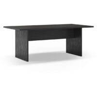 Mesa para comedor fija Md-Samuel acabado negro, 200cm(ancho) 75cm(altura) 100cm(fondo).
