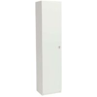 Armario multiusos 1 puerta Marbella en color blanco. 40 cm(ancho) 180 cm(altura) 35.6 cm(fondo) Color BLANCO