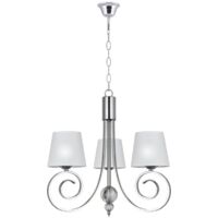 Lámpara 3 luces modelo Marela acabado cromo 100 cm(alto)55 cm(ancho)55 cm(largo)