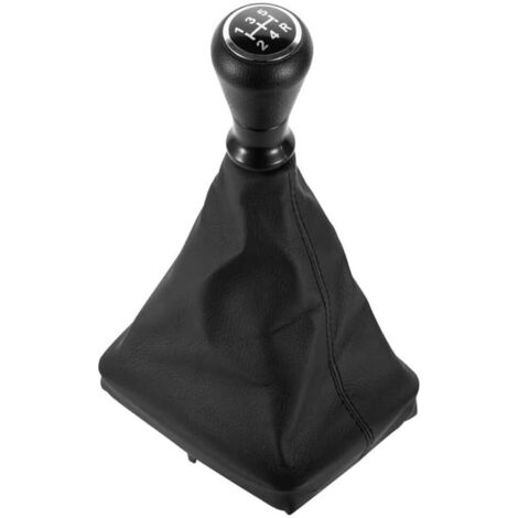 Pommeau de levier de vitesse en cuir noir avec soufflet pour C1 C3 pour C4 et 106 107 205 206 207 306 307 308 309 405 406 407 508 605 607 806