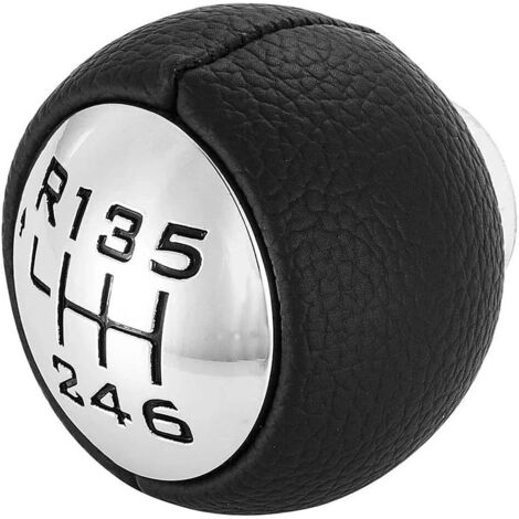 Pommeau de Levier de Vitesse de Voiture 6 Vitesses pour Peugeot 307 308 3008 407 5008 807, Original Universel Pommeau de Vitesse à 6 vitesses, Tête de Bouton de Levier de Voiture pour Peugeot (1/5)