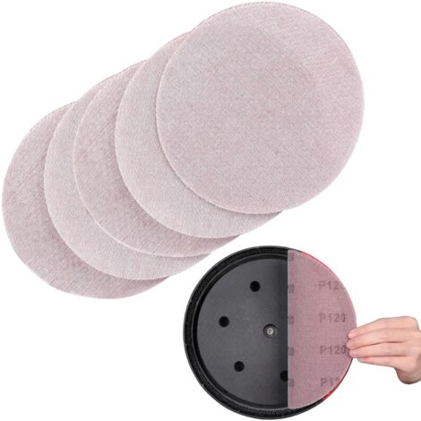 Treillis Feuilles Abrasive 225mm, 25 Pièces Papier a Poncer 120 Grains Abrasives Papier pour Ponceuses pour cloisons sèches (1/5)