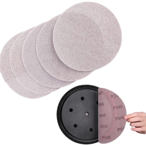Treillis Feuilles Abrasive 225mm, 25 Pièces Papier a Poncer 240 Grains Abrasives Papier pour Ponceuses pour cloisons sèches (1/5)