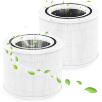 Lot de 2 filtres de rechange Core 300S, compatibles avec le purificateur d'air intelligent WiFi LEVOIT Core 300S, filtre pré-filtre 3 en 1 H13 véritable HEPA et charbon actif, référence : core 300-RF