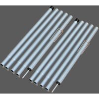 Poteau pour Toile ombrage Aluminium mât de Fixation pour Voile D'ombrage Poteaux de Tente Réglable de Construction pour Camping Randonnées Abri et Porche Auvent Ensemble (Iron, 210cm)