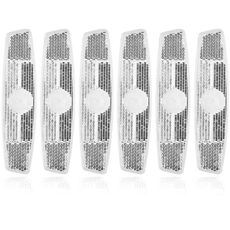 SSTRWGOOD Vélo Réflecteurs Set-6Pcs Vélo Roue Réflecteur Sécurité Parlé Réflecteur Support Vintage Clip Avertissement Blanc/JAUNE (1/5)