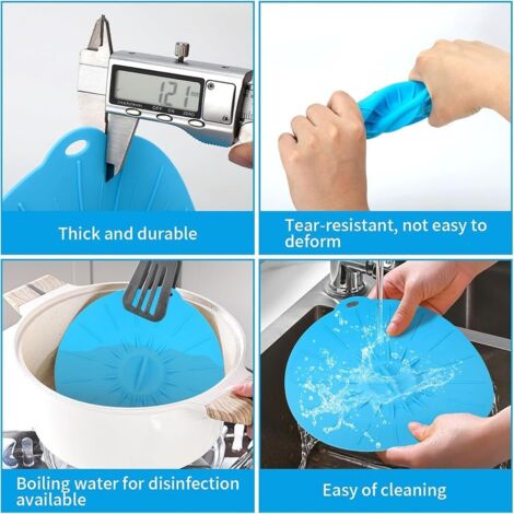 Couvercle En Silicone Universel Pour Bols Et Casseroles - Vert - Étanche, Micro-ondes Et Congélateur - Réutilisable - 4