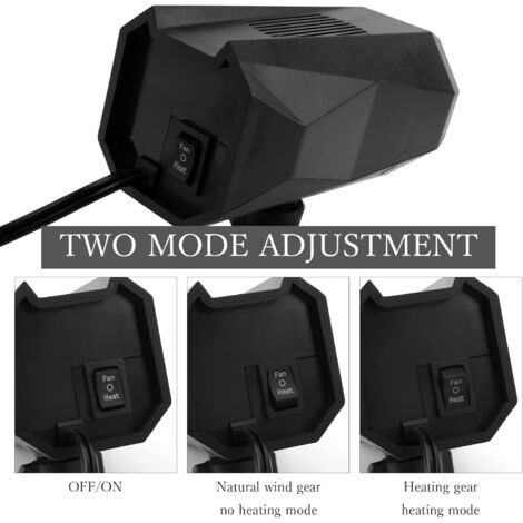 Chauffe Voiture Portable 12V 120W – 2 En 1 Chauffage Et Ventilateur, Désembueur, Rotation 360°