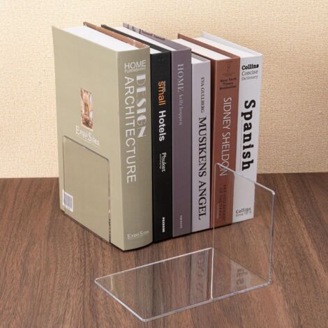 Lot De 8 Serres Livres, Serre-Livres En Acrylique Transparent, Pour Enfant, Bureau, Salon Et Salle Detude Ecole Librairie Et Bibliotheque Fournitures Scolaires 90369850
