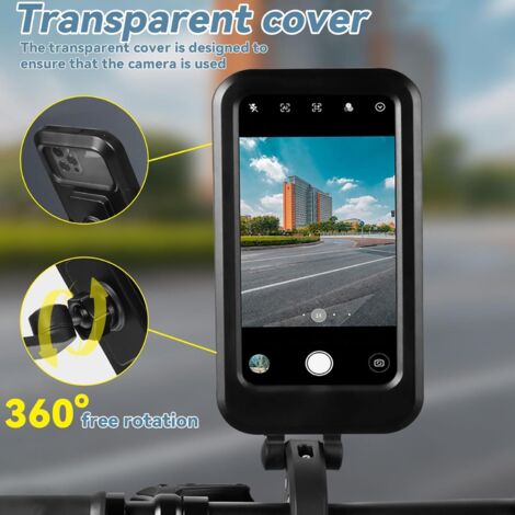 ENONEO Support Téléphone Moto étanche Rotation à 360 Anti-Vibrations